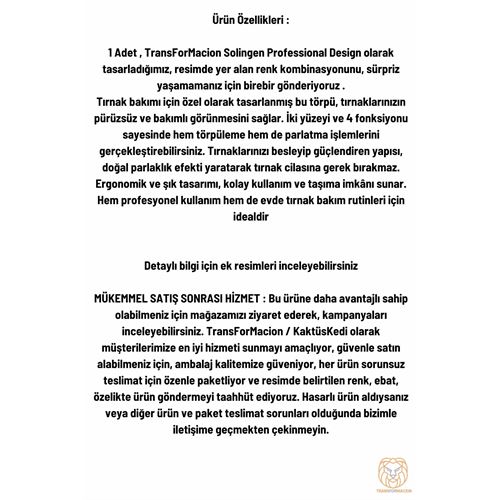 TransForMacion 4 Fonksiyon Tırnak Törpü ve Parlatma Solingen 720870
