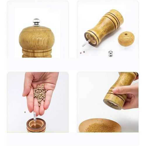 TransForMacion Karabiber Tuz Değirmeni Ahşap 21 cm XL 720874