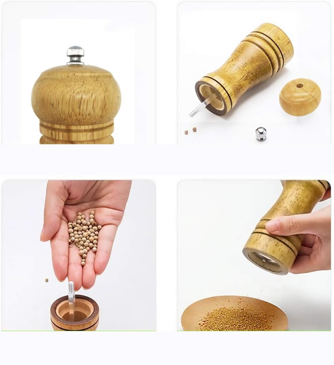 Karabiber Tuz Değirmeni Ahşap 21 cm XL 720874