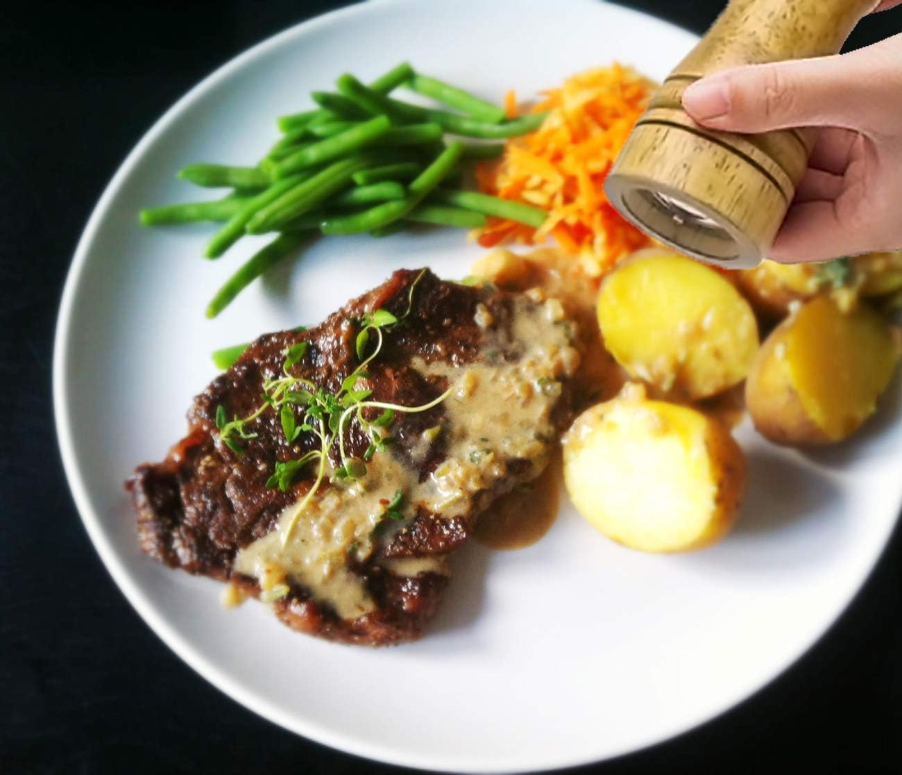 Karabiber Tuz Değirmeni Ahşap 21 cm XL 720874