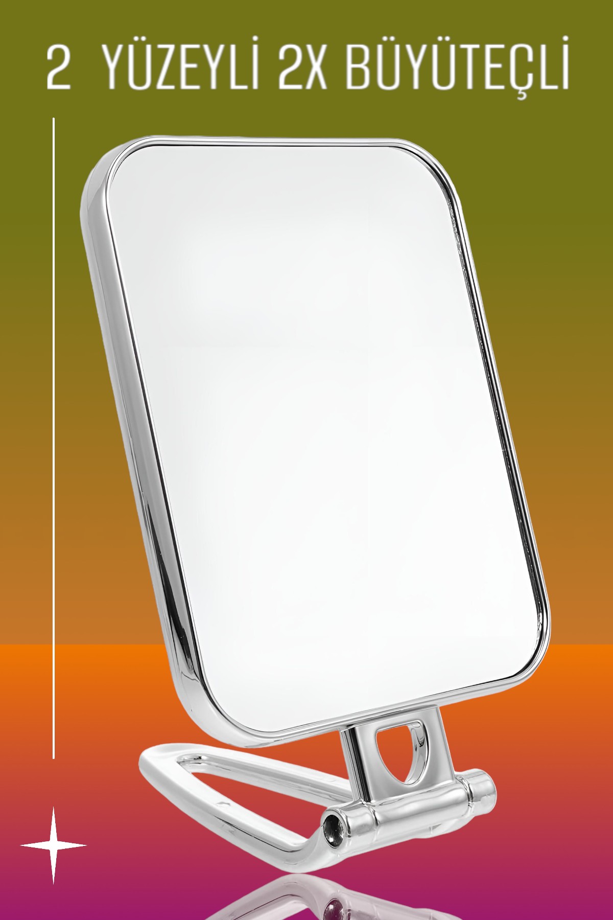 ModaCar 2X Büyüteçli 2 Taraflı Banyo Makyaj Aynası 