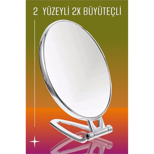 ModaCar 2X Büyüteçli 2 Taraflı Banyo Makyaj Aynası 