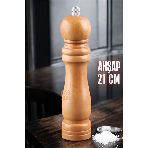 ModaCar Karabiber Tuz Değirmeni Ahşap 21 cm XL 