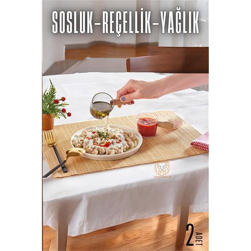 TransForMacion Reçellik Sosluk  Ahşap Saplı Mika 2 ADET 719564