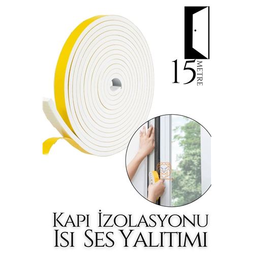 TransForMacion Kapı Ses Isı Yalıtım Sünger Bant 15 METRE 718900