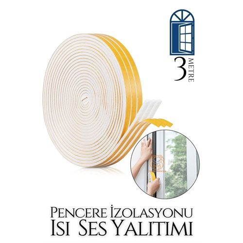 TransForMacion Pencere Ses Isı Yalıtım Sünger Bant 3 METRE 718901