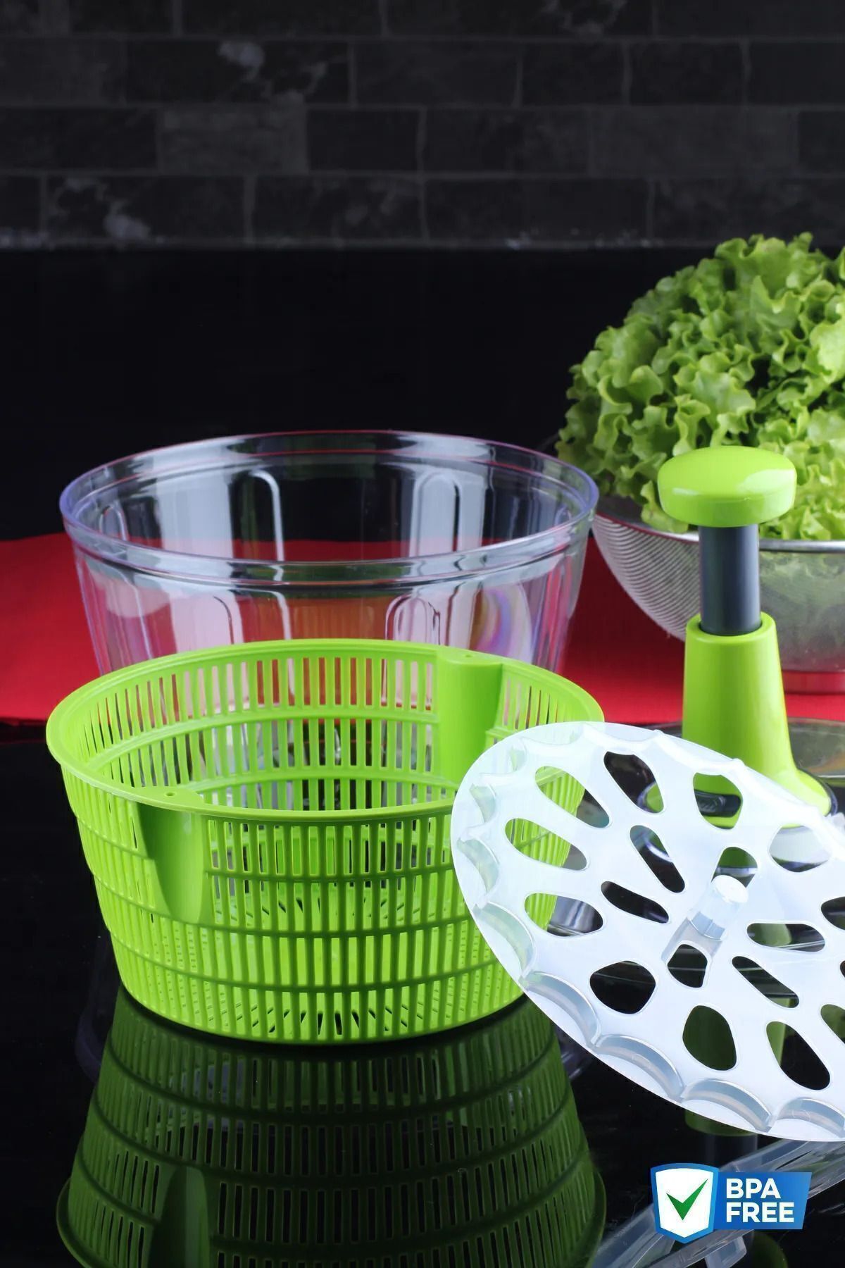 Salata Kurutucu Üstten Basmalı Pratik 720894