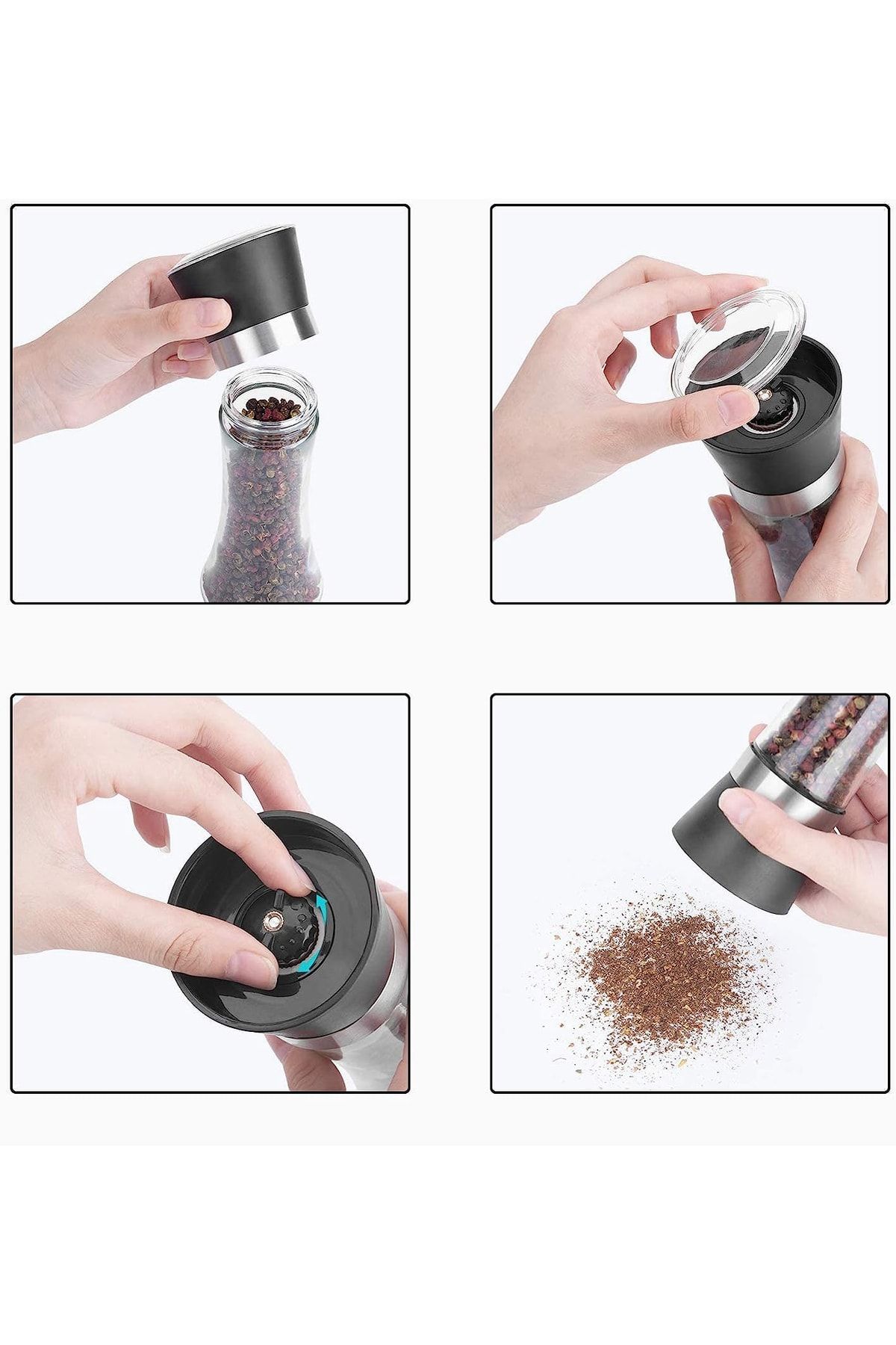 2 Li Baharat Tuz Öğütücü Set Dees Dickerhoof Design 718753