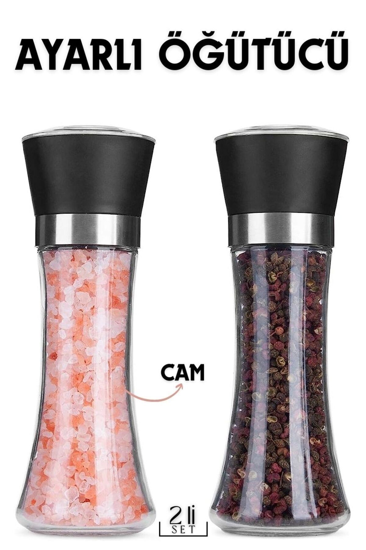 2 Li Baharat Tuz Öğütücü Set Dees Dickerhoof Design 718753