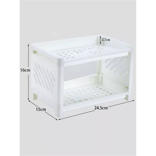 TransForMacion Organizer 2 Katlı Raf Mutfak Rafı Banyo Ofis Masa Rafı 720904