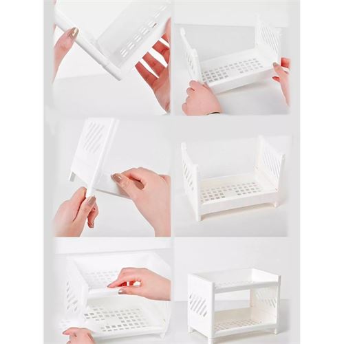 TransForMacion Organizer 2 Katlı Raf Mutfak Rafı Banyo Ofis Masa Rafı 720904
