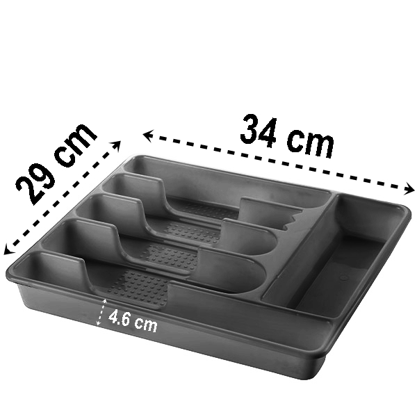 Çekmece İçi Kaşıklık Kepçelik 6 Gözlü GRİ 720905