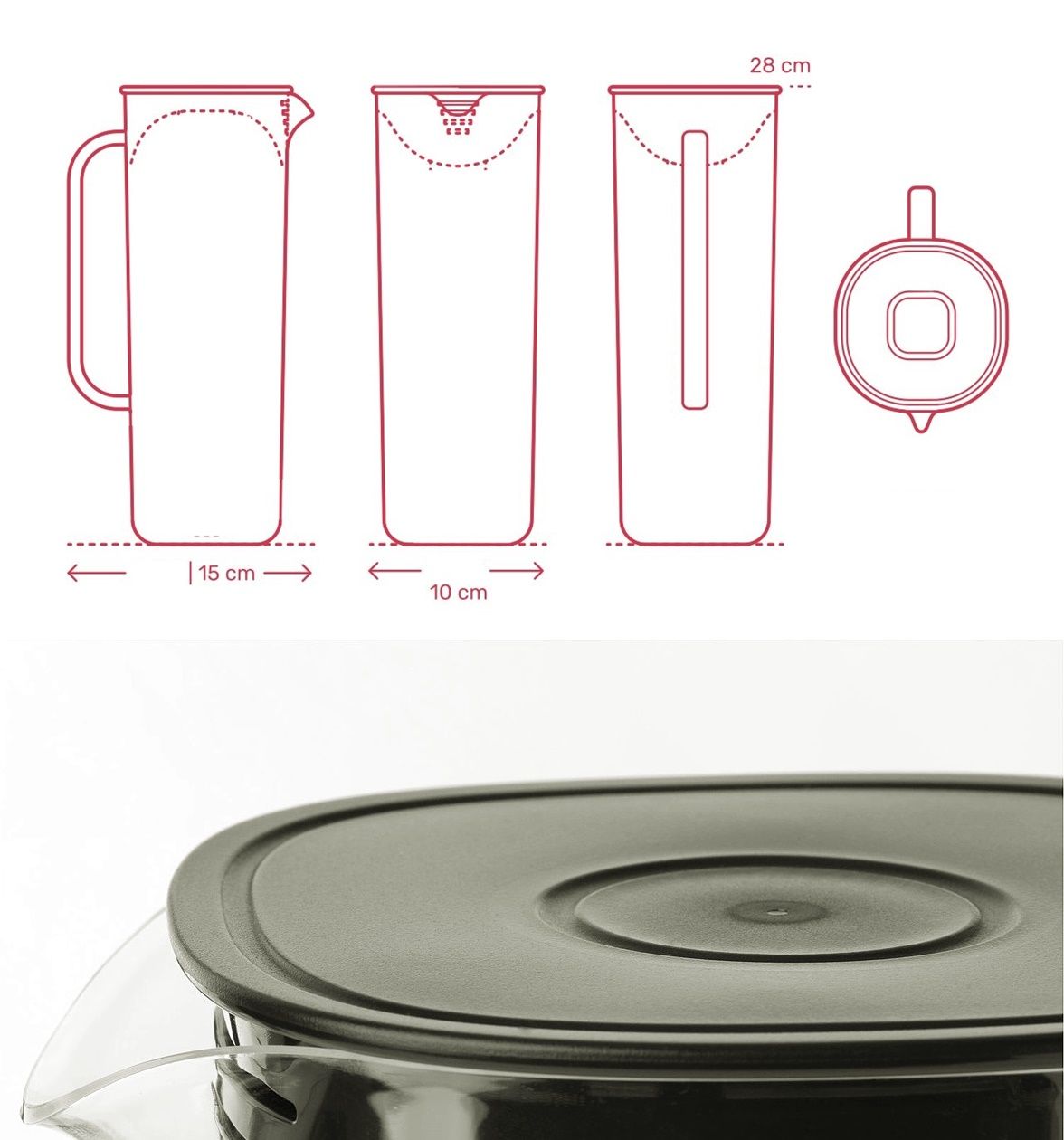 TransForMacion Tasarım Sürahi R.Edizioni 1800 ml Beyaz 716773