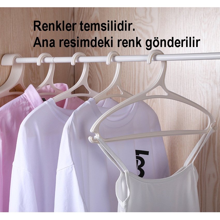 Tasarım Askı Seti 12 ADET Elbise Askısı M.Crisanta SİYAH 720908