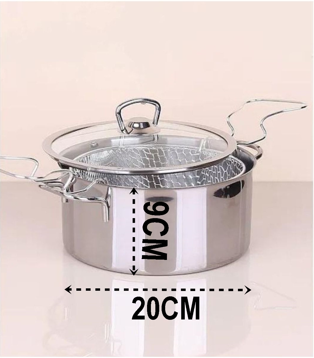 TransForMacion  Fritözlü Tencere Multi Kullanım Çelik 20 CM Patates Kızartma Tenceresi 720926	