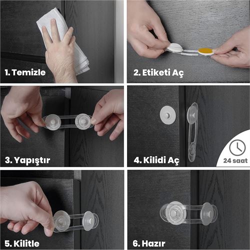 TransForMacion 2 Adet Çocuk Dolap ve Çekmece Kilidi 720934