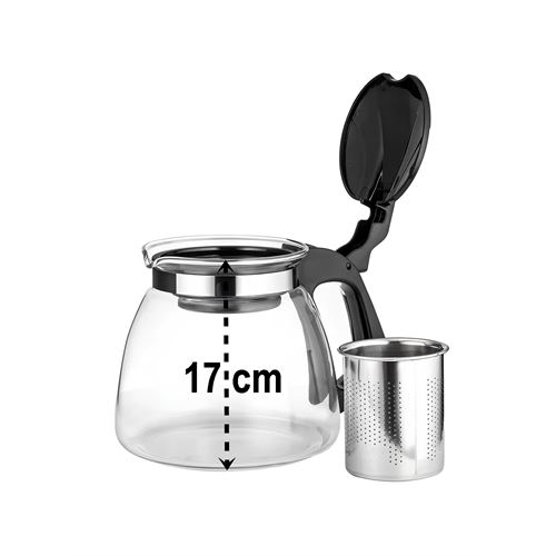 TransForMacion Süzgeçli French Press Cam Demlik 1500 Ml Bitki Çayı Demliği 720943