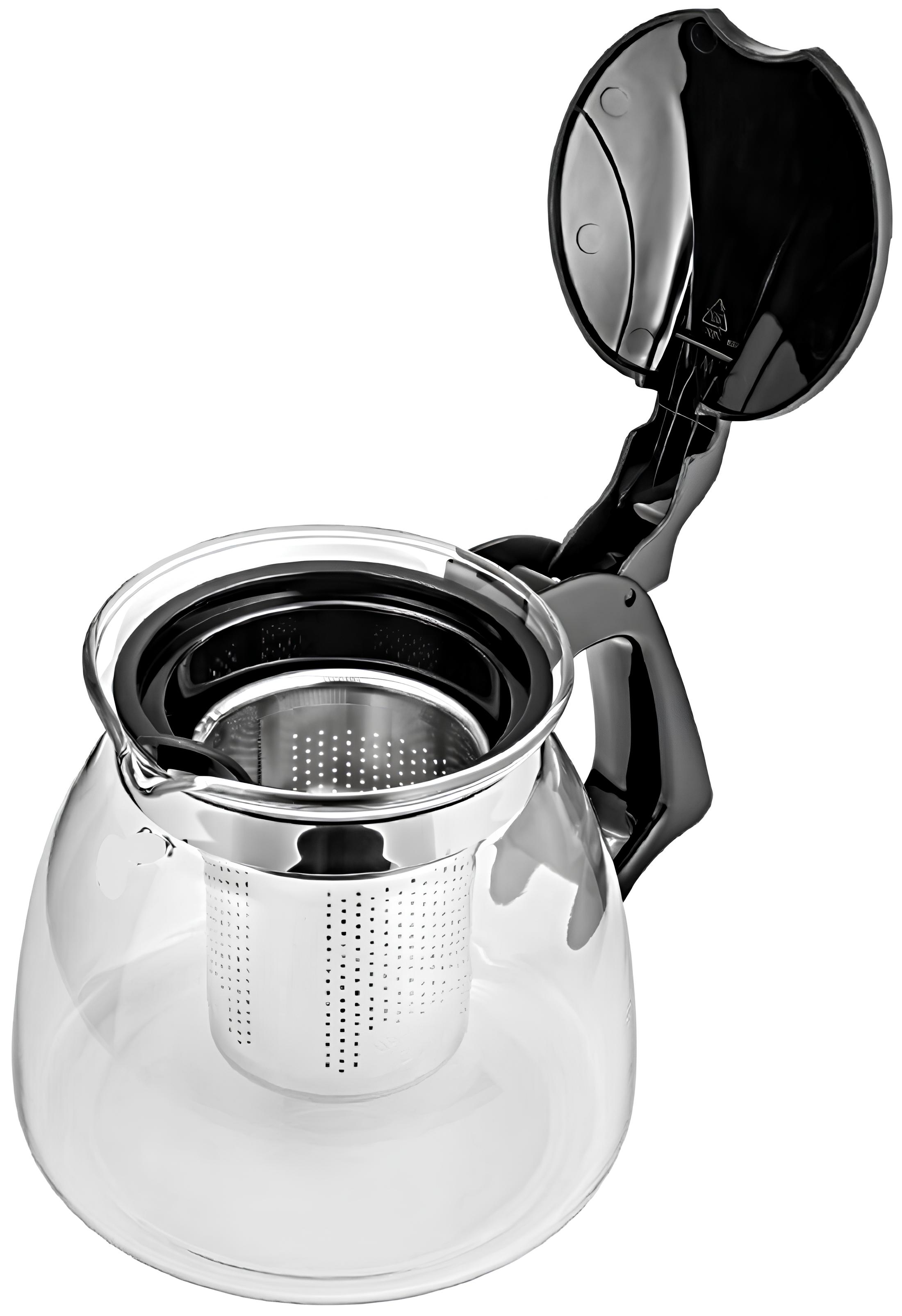 TransForMacion Süzgeçli French Press Cam Demlik 1500 Ml Bitki Çayı Demliği 720943