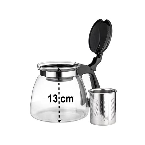 TransForMacion  Süzgeçli French Press Cam Demlik 900 Ml Bitki Çayı Demliği 720944