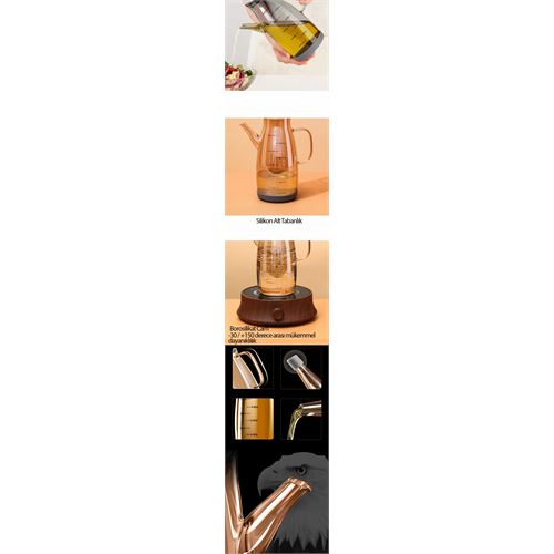 TransForMacion Yağ Sirke Şişesi Borosilikat Cam 1000 ML  A.Verbrugge Design 720945