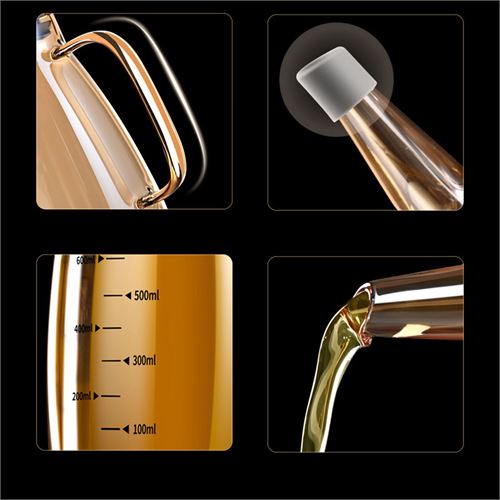TransForMacion Yağ Sirke Şişesi Borosilikat Cam 1000 ML  A.Verbrugge Design 720945