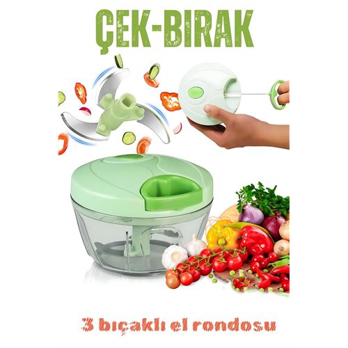 TransForMacion İpli El Rondosu Çek Bırak El Rondosu 3 Bıçaklı 8x12 CM 720949