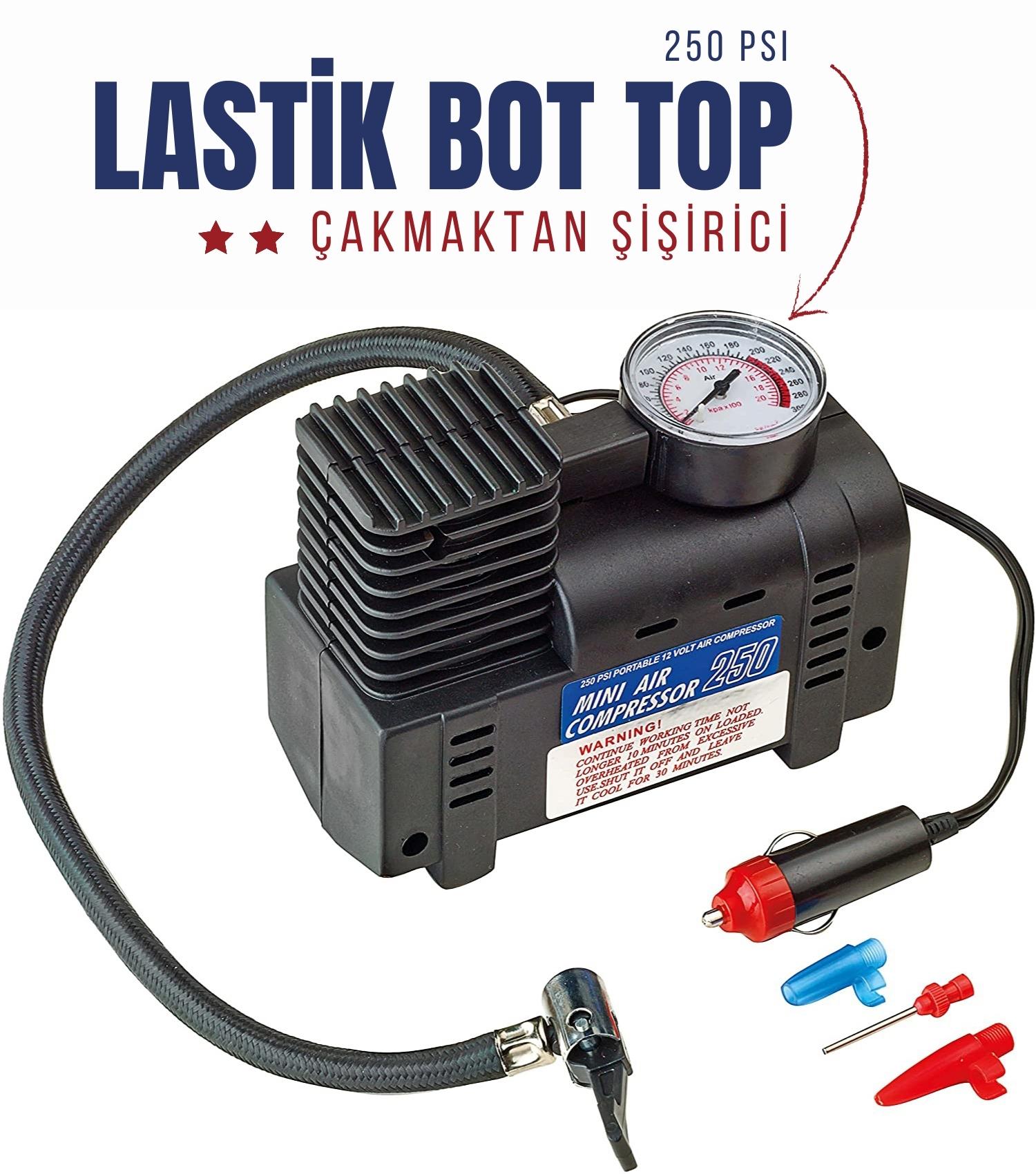 ModaCar Oto Çakmağından Çalışan Lastik Şişirici Kompresör 