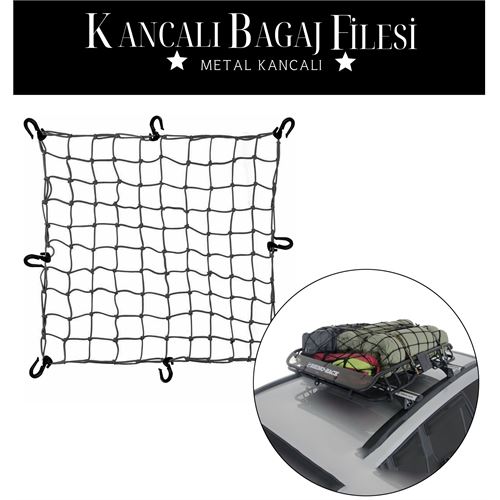 ModaCar 12 Kancalı 150 cmx190cm Bagaj Filesi 