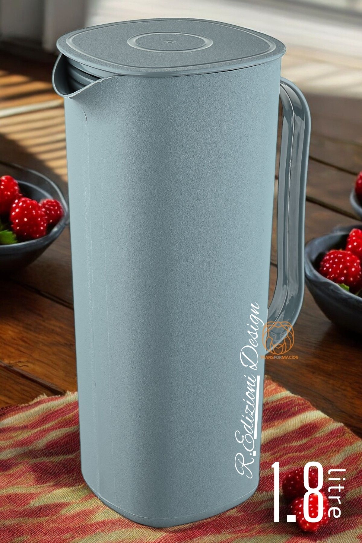 ModaCar Tasarım Sürahi R.Edizioni 1800 ml Gri 