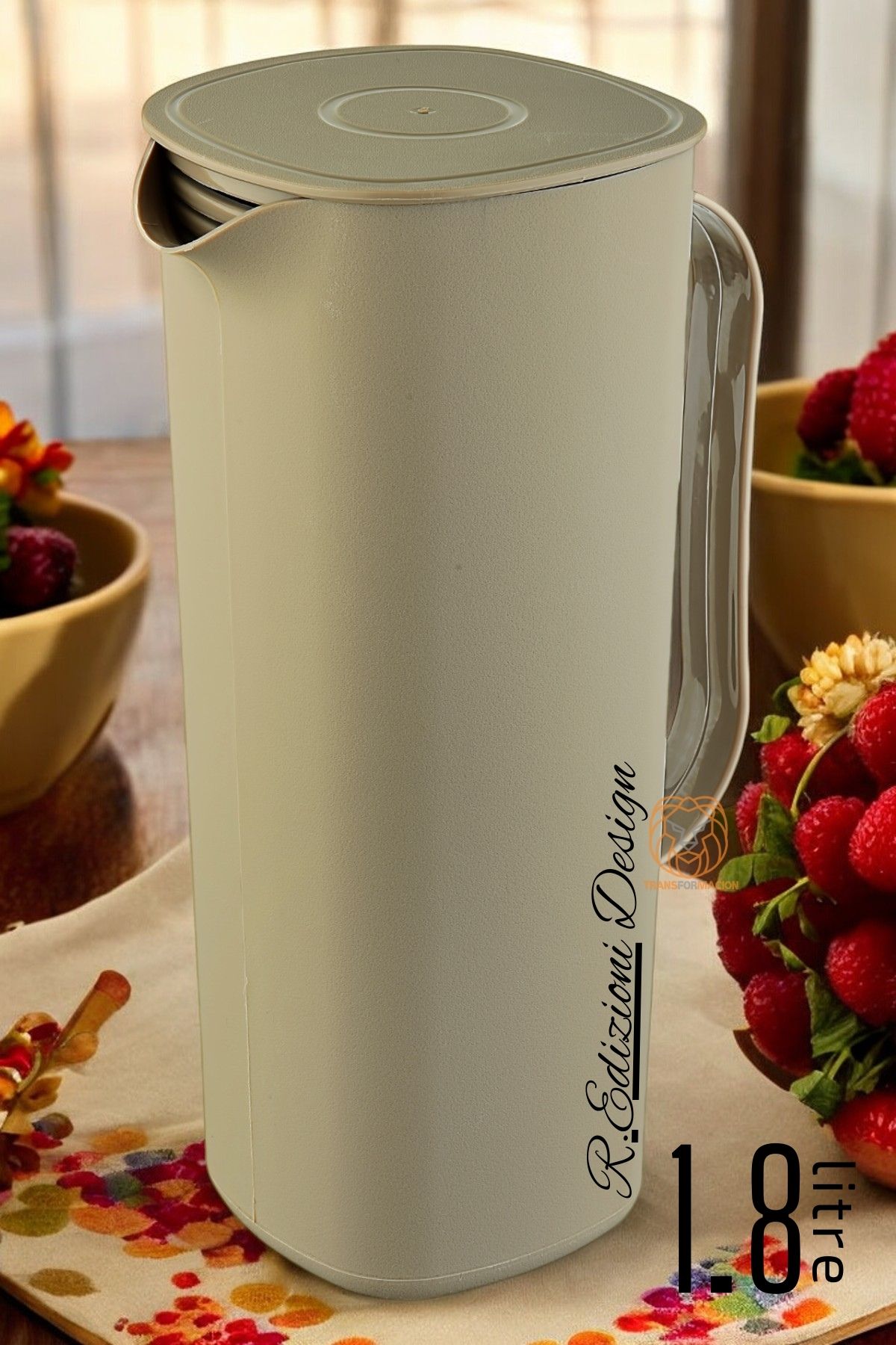 ModaCar Tasarım Sürahi R.Edizioni 1800 ml Latte 