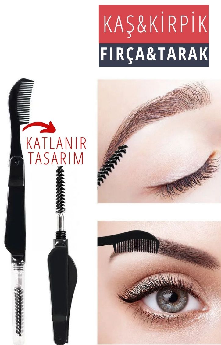 ModaCar Kirpik Kaş Fırça Tarak Combo Set 