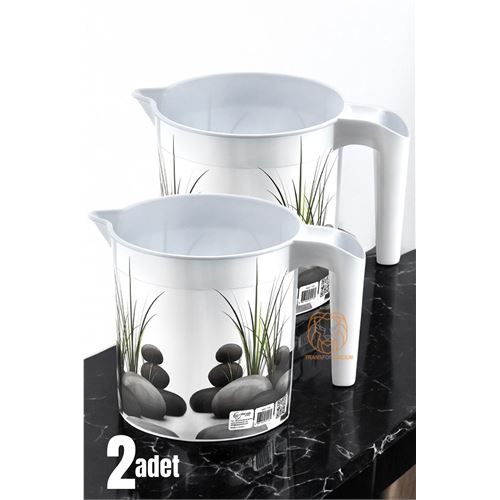 Modacar 2 li Maşrapa Seti Çakıl Taşı Desenli 