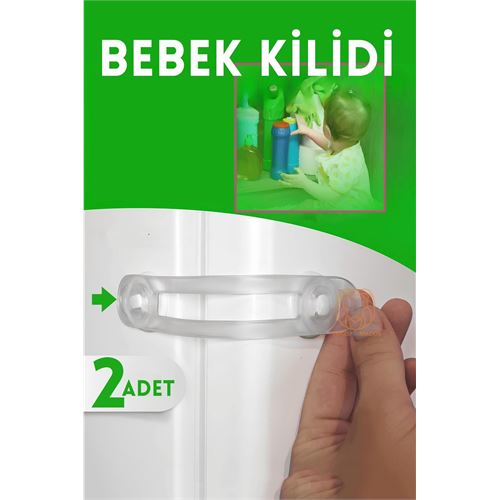 ModaCar 2 Adet Çocuk Dolap ve Çekmece Kilidi 