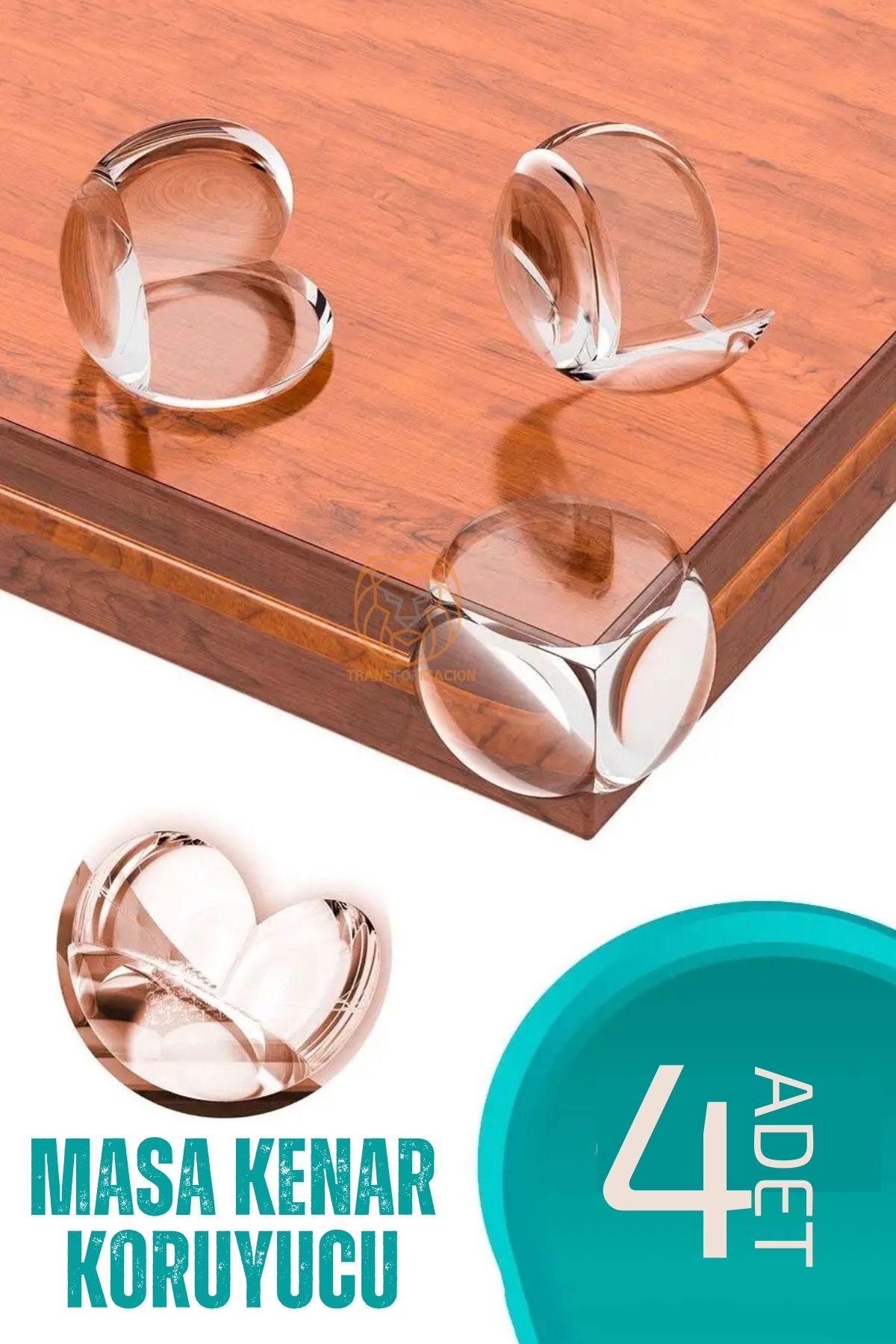 ModaCar Bebek Güvenliği Masa Kenar Koruyucu 4 Adet 