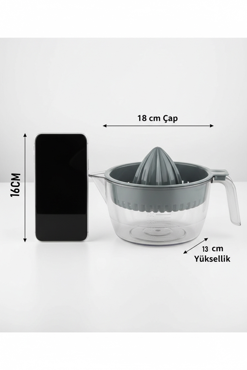 Premium 600 ml Büyük Hazneli Manuel Limon ve Portakal Sıkacağı 718216