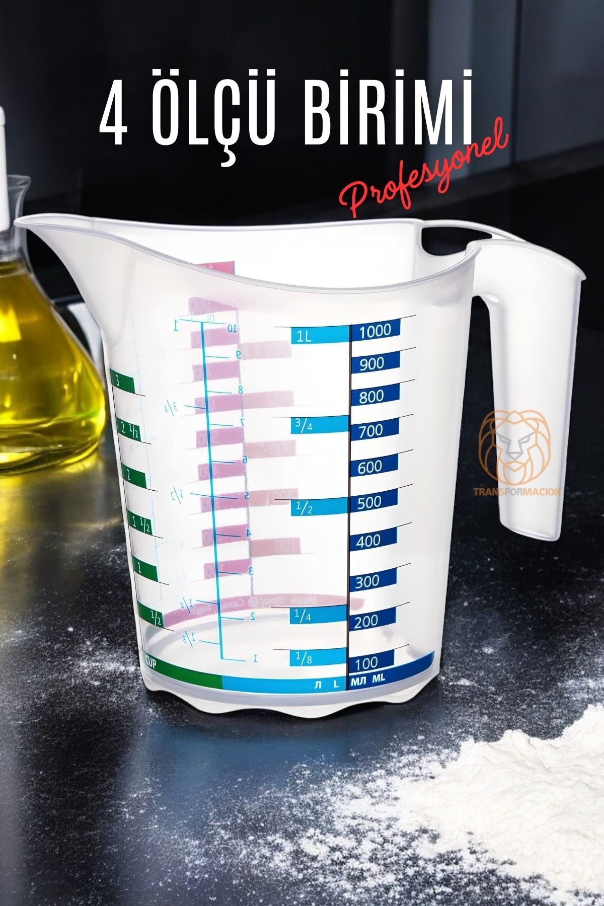 TransForMacion Ölçü Kabı Profesyonel BPA Free 1000 ml 720965