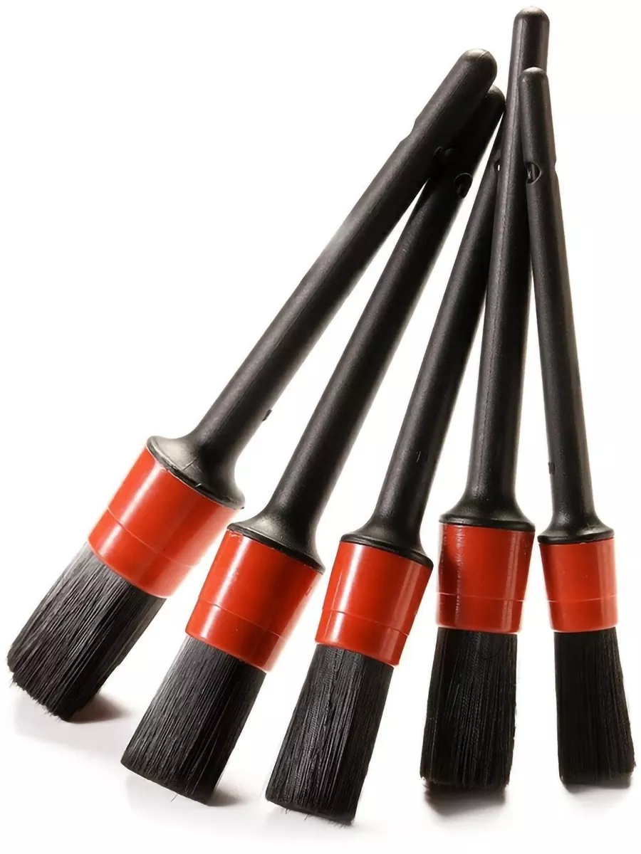 5’li Detay Temizlik Fırçası Seti – Araç İçi & Dış Yüzeyler İçin, Farklı Boyutlu Hassas Fırçalar 429052