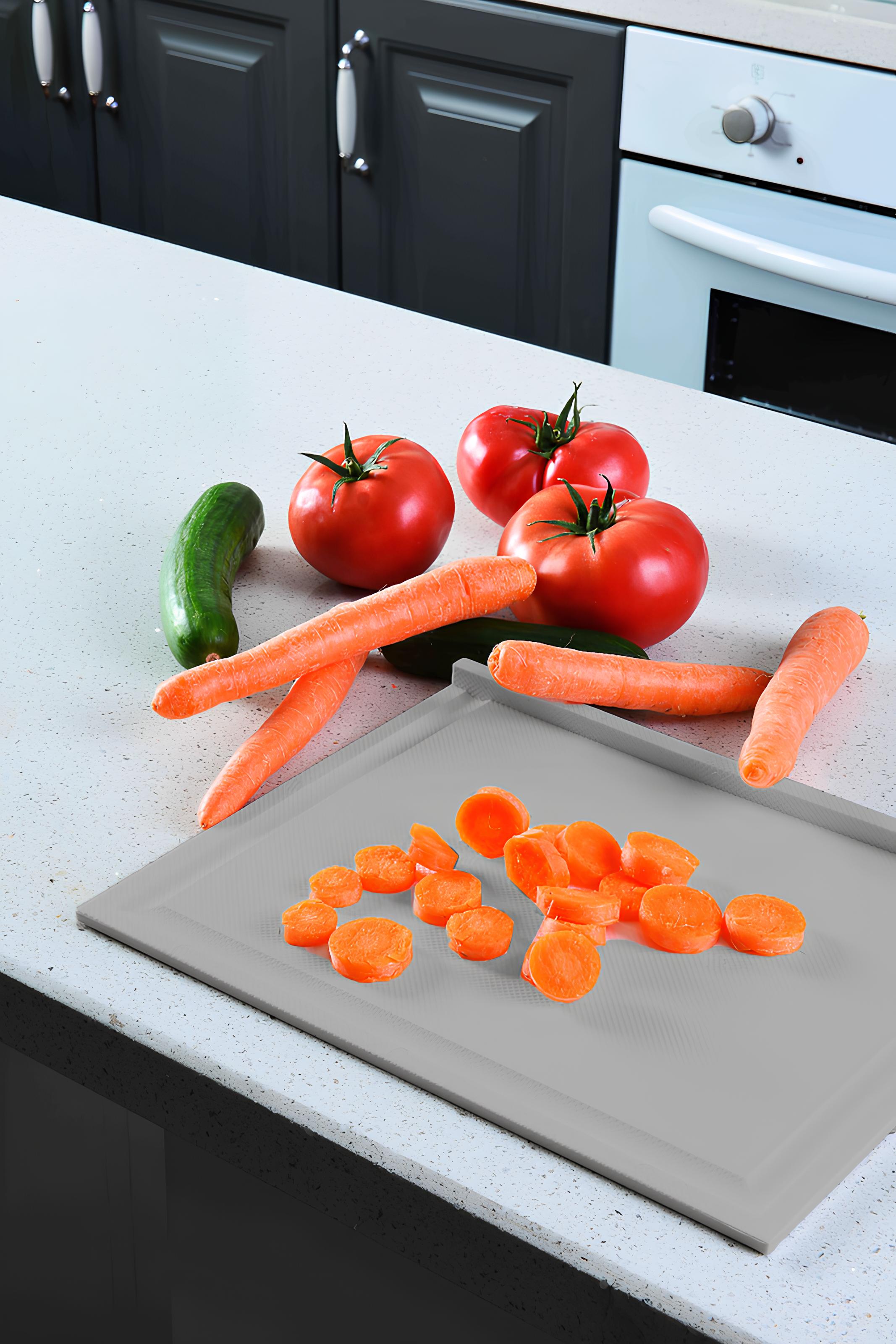 Transformacion Köşeli Kesim Panosu GRİ Kesim Tahtası Jaakko Design 720995