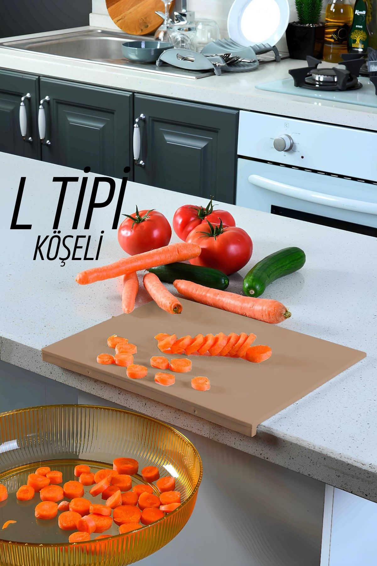 Köşeli Kesim Panosu LATTE Kesim Tahtası Jaakko Design 720996