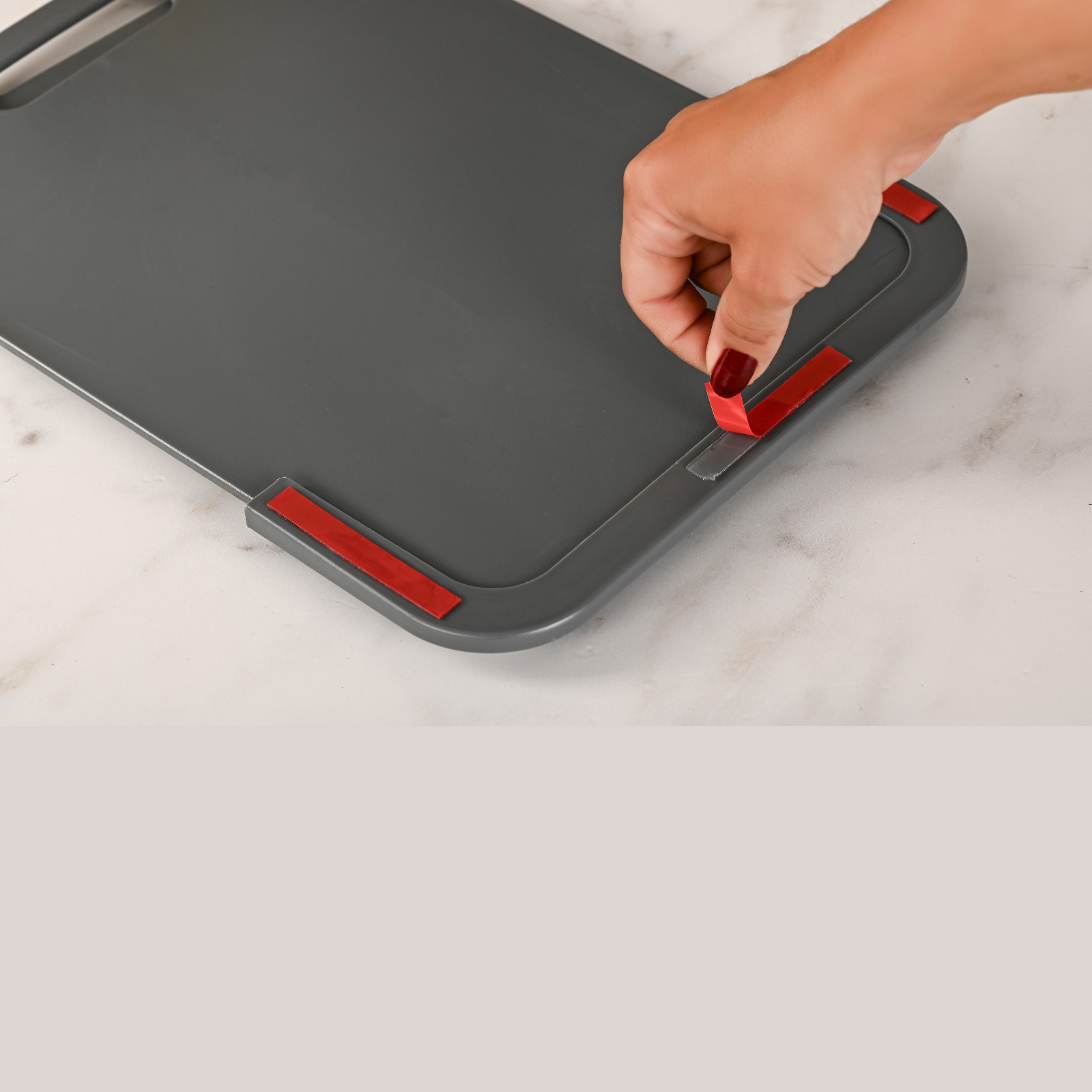 Transformacion 2 li Kesim Panosu Stantlı Yapışkanlı Kesim Tahtası GRİ Mikko Design 720997