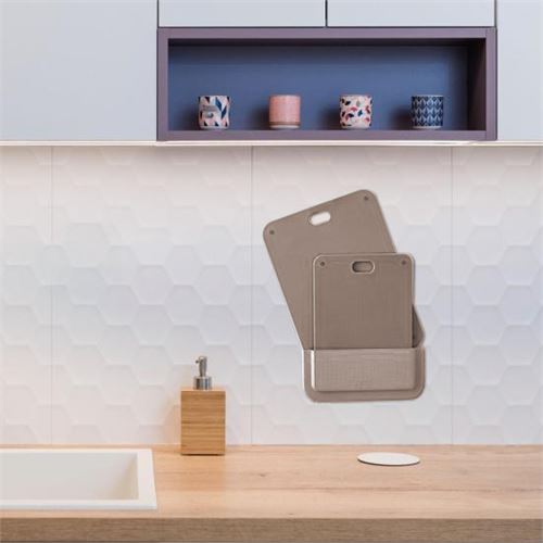 Transformacion 2 li Kesim Panosu Stantlı Yapışkanlı Kesim Tahtası LATTE Mikko Design 720998