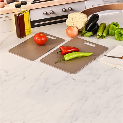 Transformacion 2 li Kesim Panosu Stantlı Yapışkanlı Kesim Tahtası LATTE Mikko Design 720998