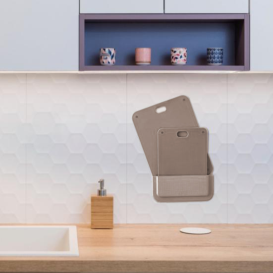 2 li Kesim Panosu Stantlı Yapışkanlı Kesim Tahtası LATTE Mikko Design 720998