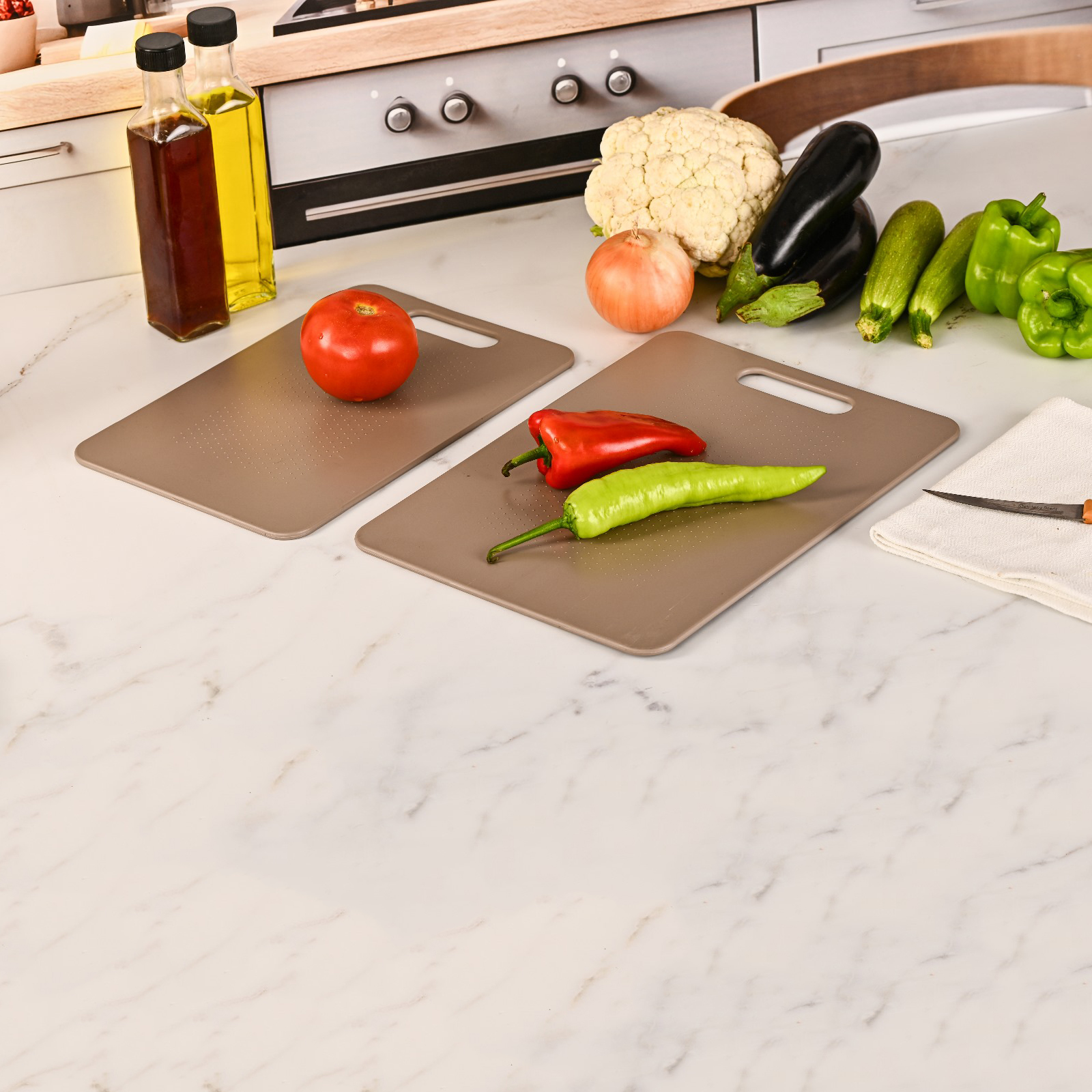 2 li Kesim Panosu Stantlı Yapışkanlı Kesim Tahtası LATTE Mikko Design 720998