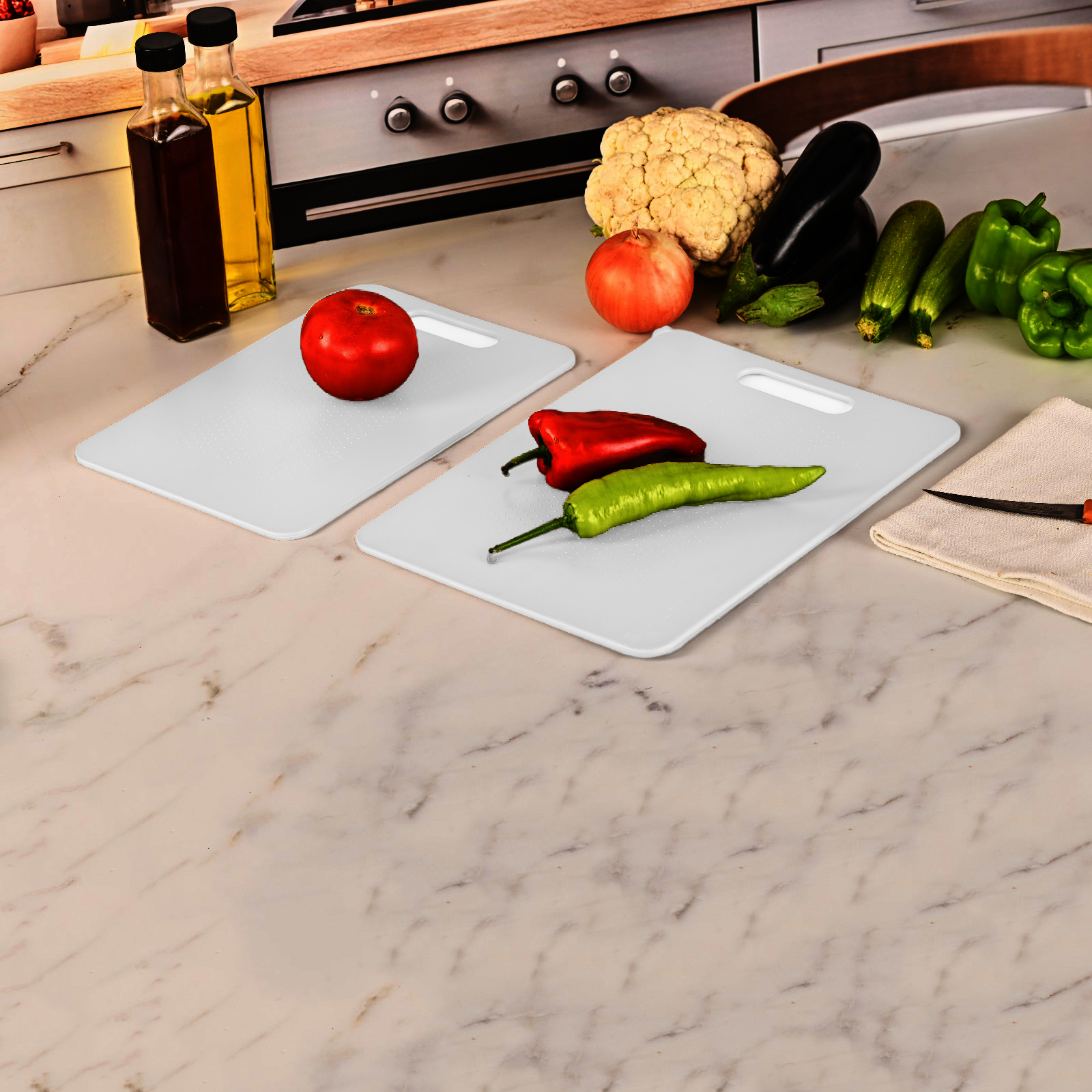 2 li Kesim Panosu Stantlı Yapışkanlı Kesim Tahtası BEYAZ Mikko Design 720999