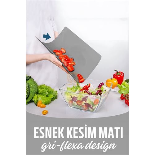 ModaCar Esnek Plastik Kesim Matı Flexa Design Gri 