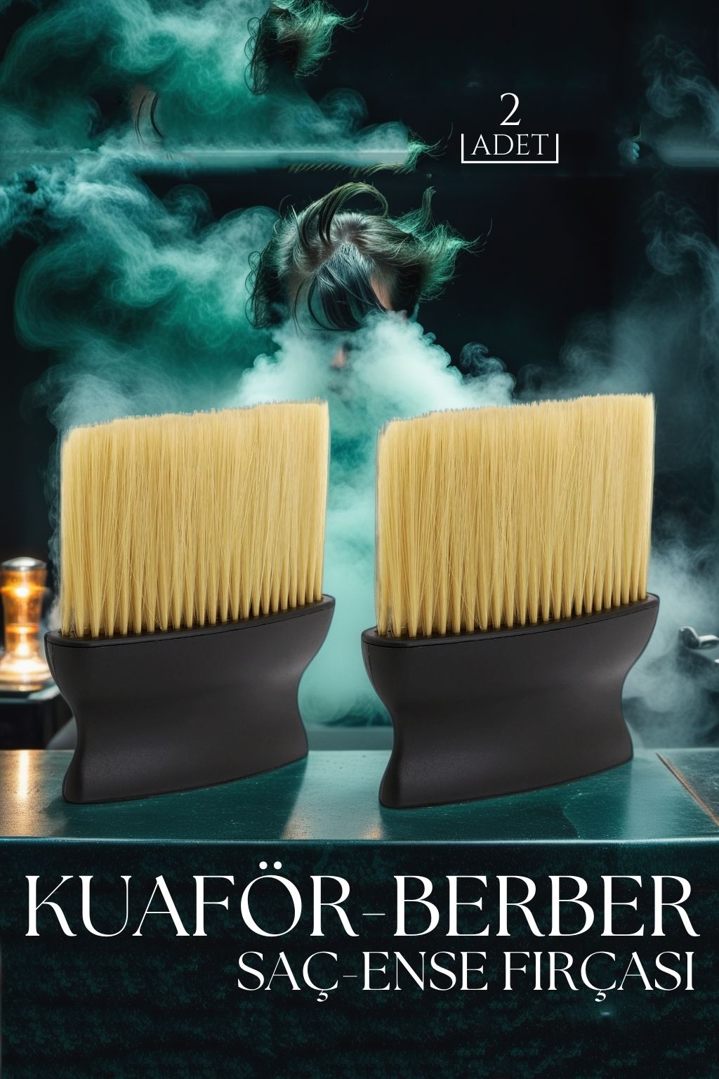 Ense Saç Kıl Fırçası 2 li Set 