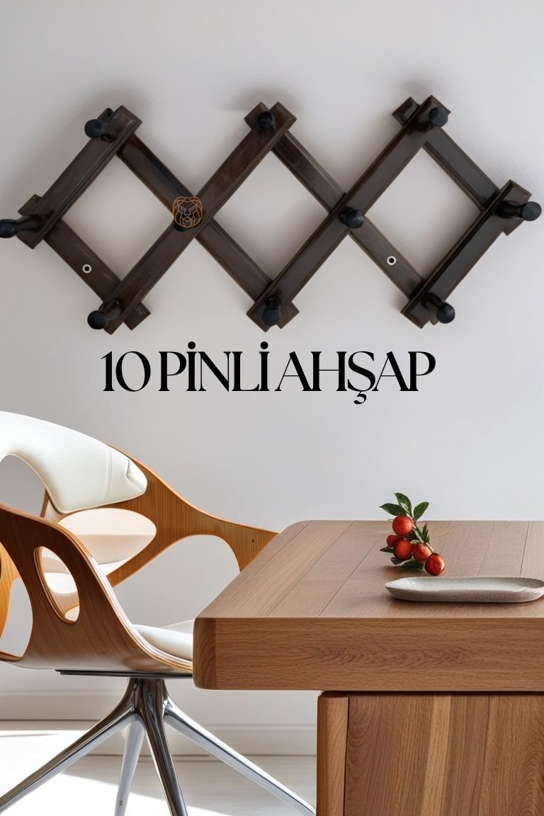 ModaCar 10 Pinli Ahşap Akordiyon Askı Paganelli Design 