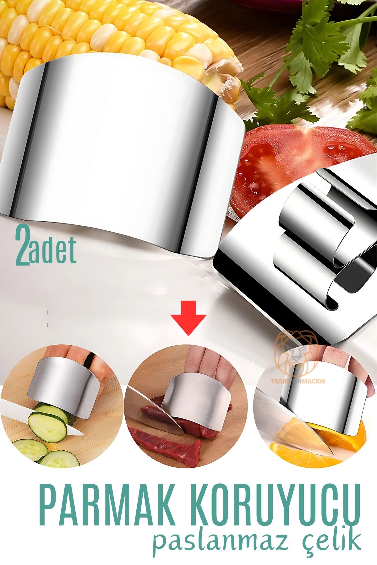 Parmak Koruyucu Dilimleme Parmak Kesme Önleyici Çelik 2 ADET 