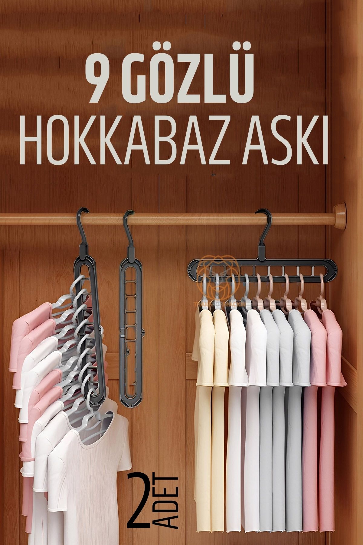 ModaCar %80 Yerden Tasarruflu SiyahAskı 2 ADET